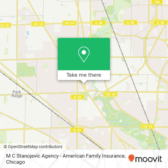 M C Stanojevic Agency - American Family Insurance map