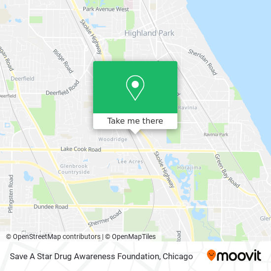 Save A Star Drug Awareness Foundation map