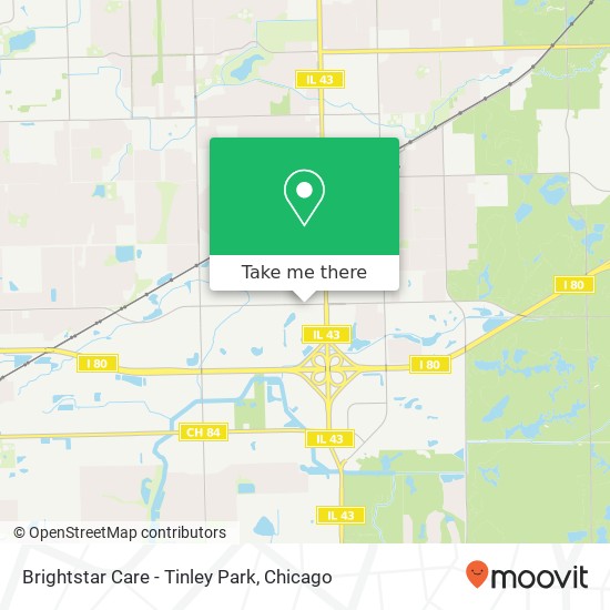 Brightstar Care - Tinley Park map