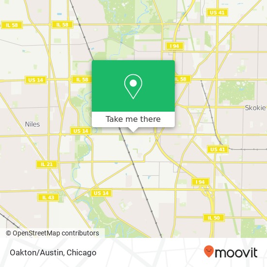 Oakton/Austin map