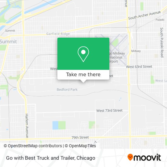 Go with Best Truck and Trailer map