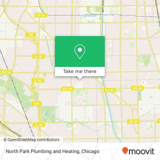 North Park Plumbing and Heating map