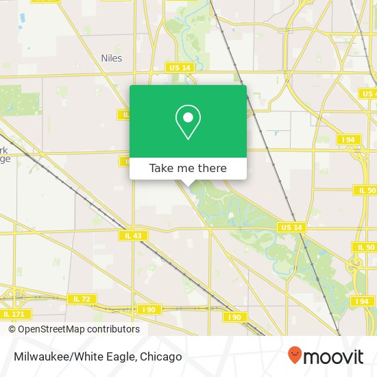 Milwaukee/White Eagle map