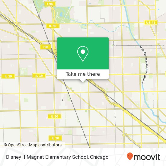 Disney II Magnet Elementary School map