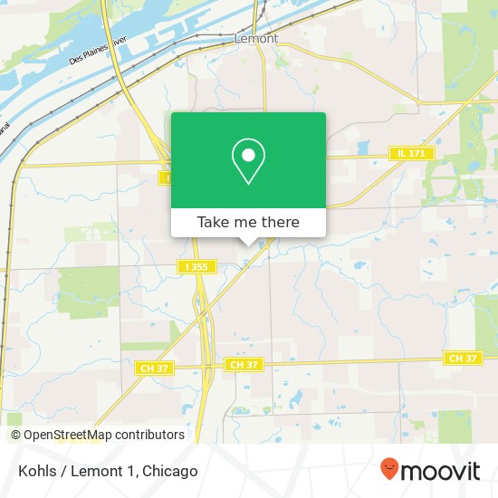 Mapa de Kohls / Lemont 1