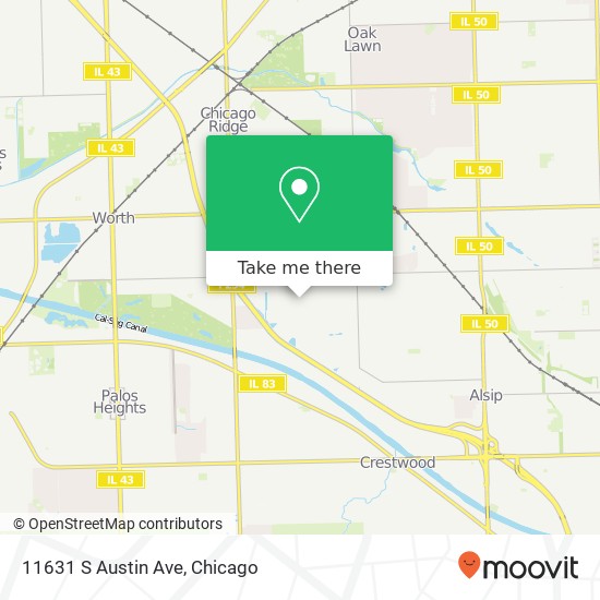 11631 S Austin Ave map