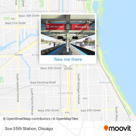 Sox-35th Station map