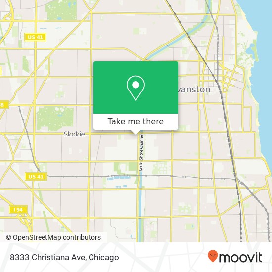 Mapa de 8333 Christiana Ave