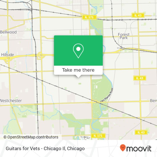 Mapa de Guitars for Vets - Chicago Il