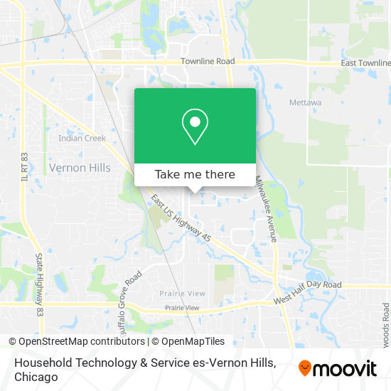 Household Technology & Service es-Vernon Hills map