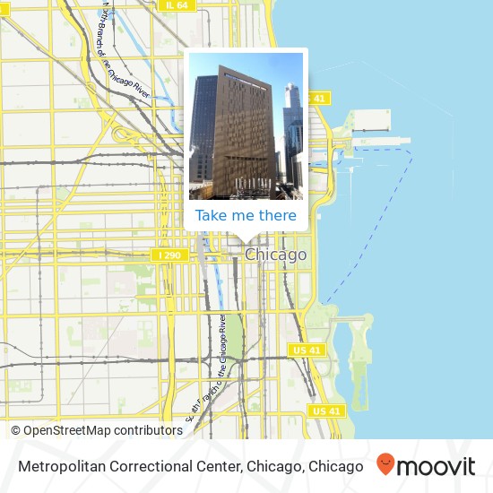 Metropolitan Correctional Center, Chicago map