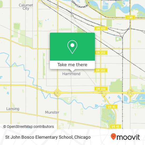 Mapa de St John Bosco Elementary School