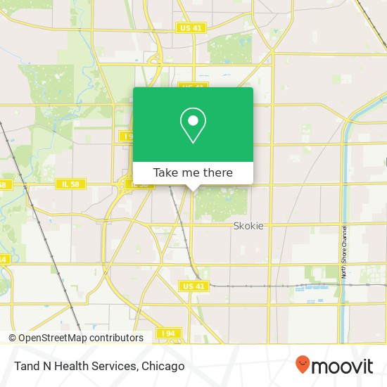 Tand N Health Services map