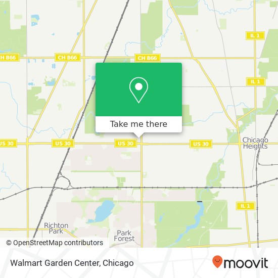 Mapa de Walmart Garden Center