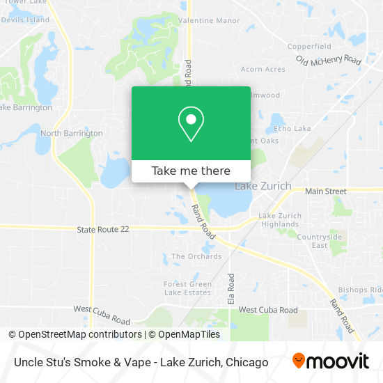 Uncle Stu's Smoke & Vape - Lake Zurich map