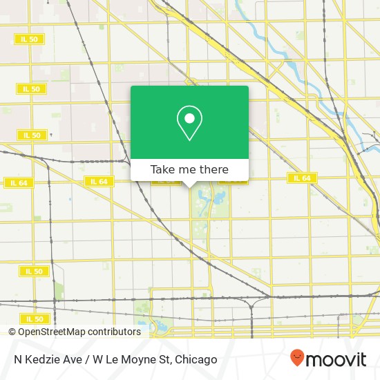 N Kedzie Ave / W Le Moyne St map