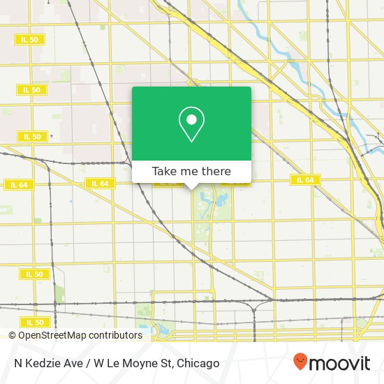 Mapa de N Kedzie Ave / W Le Moyne St