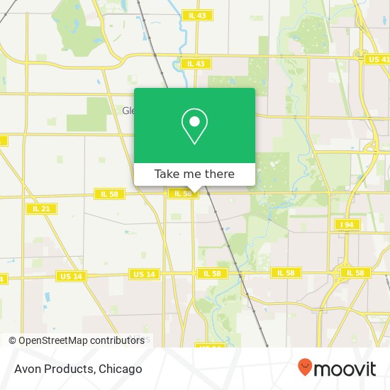 Mapa de Avon Products