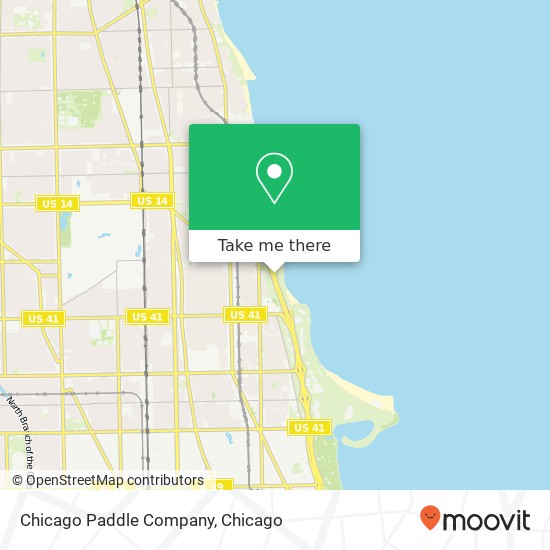 Mapa de Chicago Paddle Company