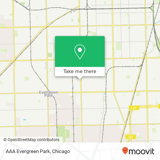 AAA Evergreen Park map