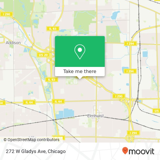 272 W Gladys Ave map