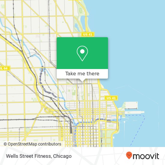 Mapa de Wells Street Fitness