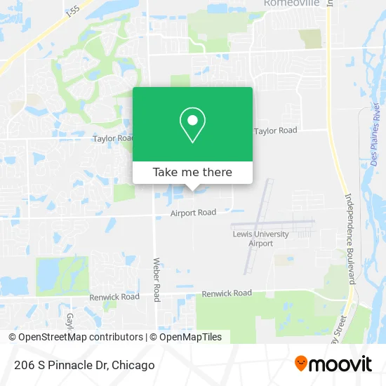 206 S Pinnacle Dr map