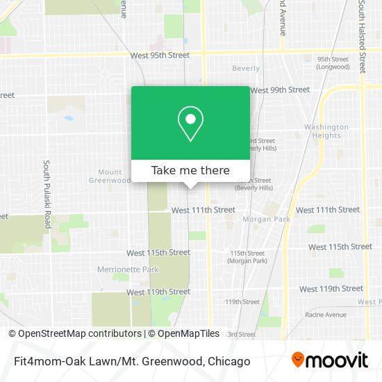 Fit4mom-Oak Lawn/Mt. Greenwood map