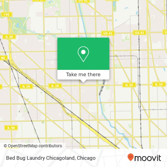 Bed Bug Laundry Chicagoland map