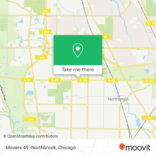 Movers 49 -Northbrook map