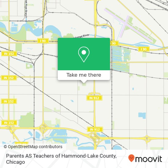 Mapa de Parents AS Teachers of Hammond-Lake County