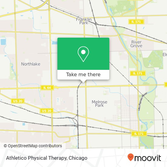 Mapa de Athletico Physical Therapy