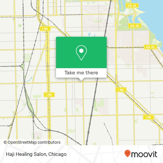 Haji Healing Salon map
