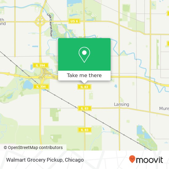 Walmart Grocery Pickup map