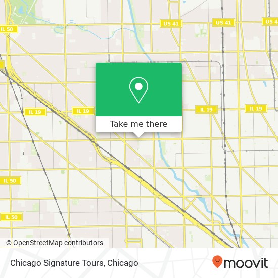 Mapa de Chicago Signature Tours