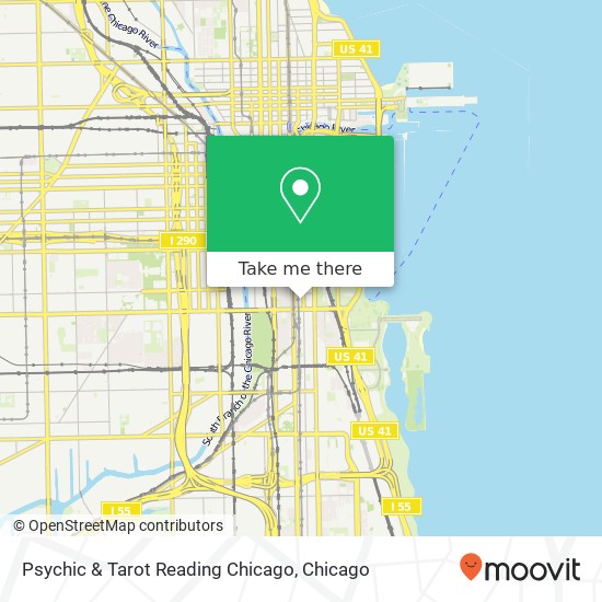 Mapa de Psychic & Tarot Reading Chicago