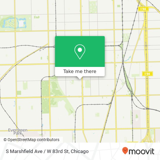 Mapa de S Marshfield Ave / W 83rd St