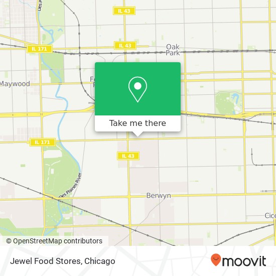 Jewel Food Stores map