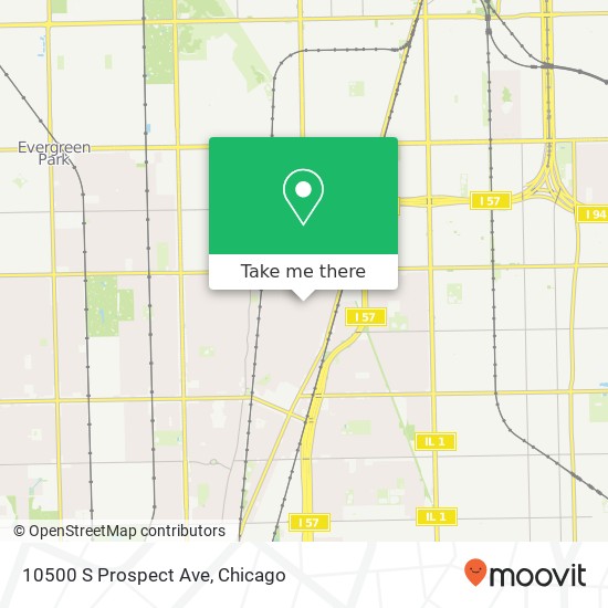 10500 S Prospect Ave map