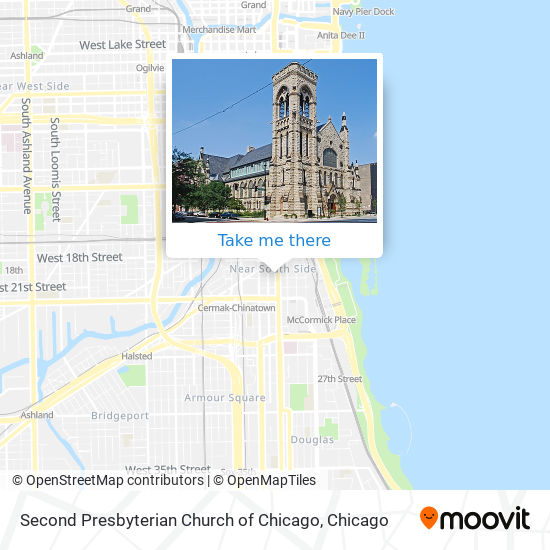 Second Presbyterian Church of Chicago map