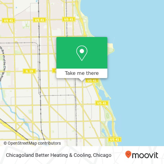 Chicagoland Better Heating & Cooling map