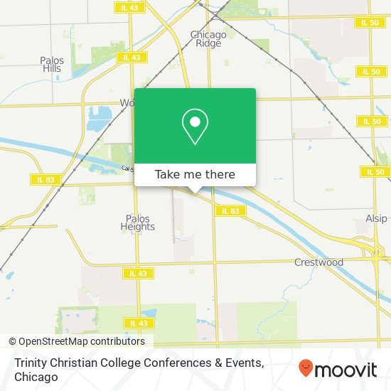Trinity Christian College Conferences & Events map
