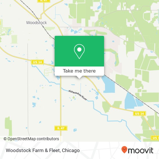 Woodstock Farm & Fleet map