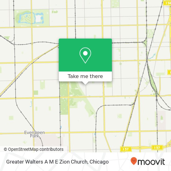 Greater Walters A M E Zion Church map