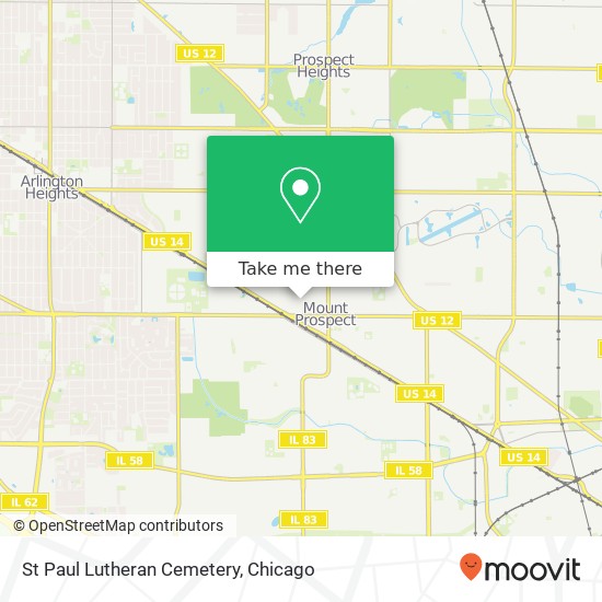 St Paul Lutheran Cemetery map