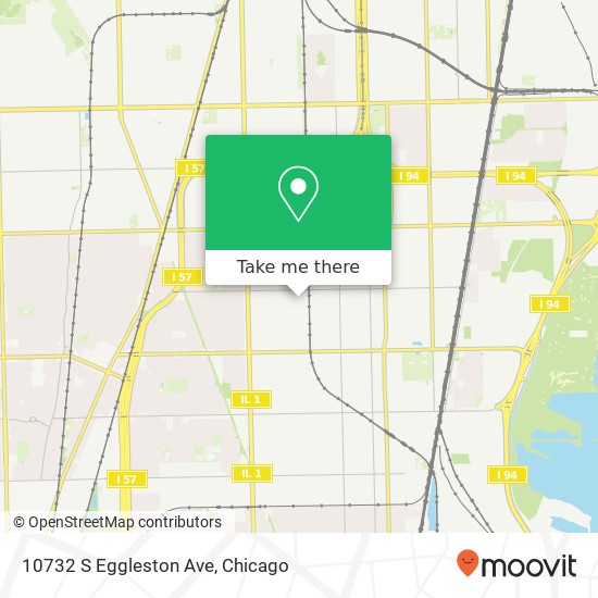Mapa de 10732 S Eggleston Ave