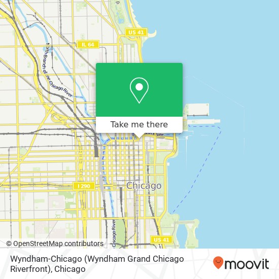 Wyndham-Chicago (Wyndham Grand Chicago Riverfront) map