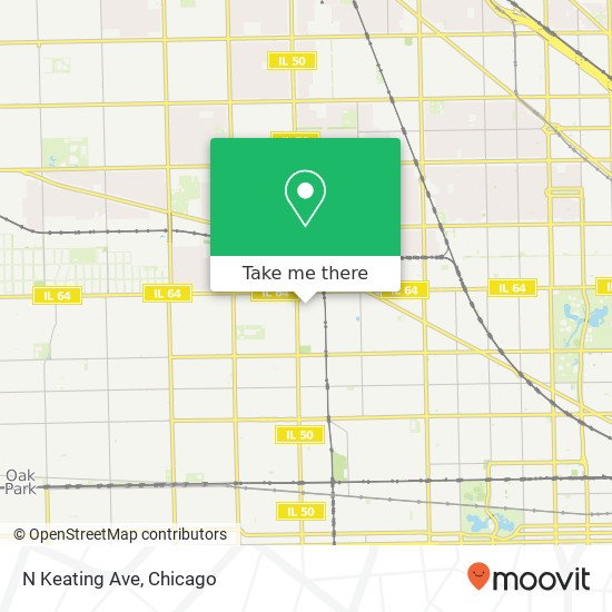 N Keating Ave map