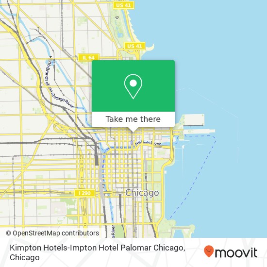 Mapa de Kimpton Hotels-Impton Hotel Palomar Chicago