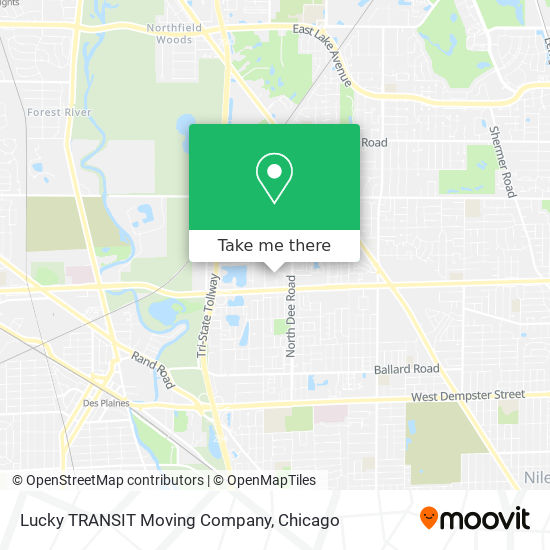 Lucky TRANSIT Moving Company map